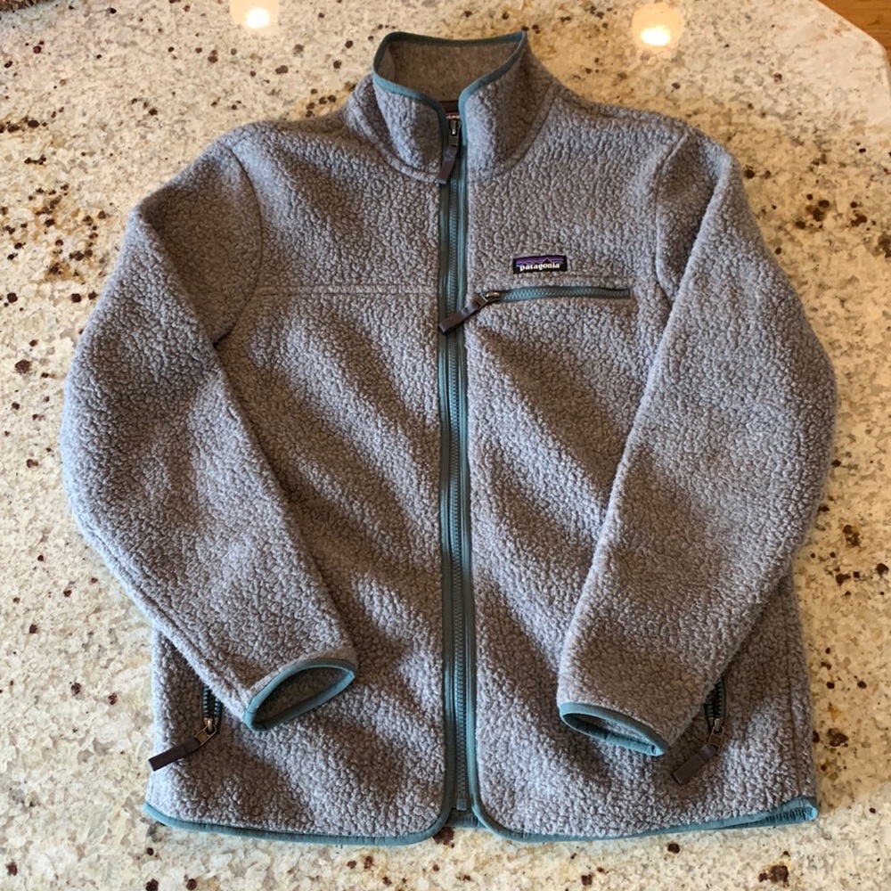 Patagonia Women’s Retro Pile Jacket Salt Grey Size Large